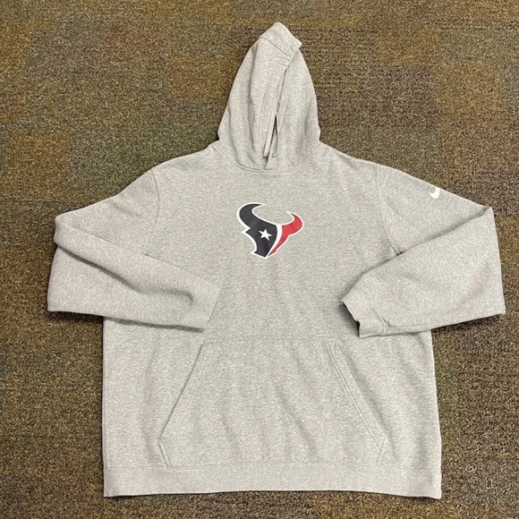 Nike Houston Texans Men Size XXL Gray pullover football hoodie sweatshirt - Picture 1 of 11